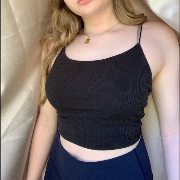 Garage Ribbed Bungee Cami Tank Top - Picture 2 of 3